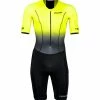 HUUB - Commit Long Course Tri Suit - Men's - Black/Fluo Yellow - 2023