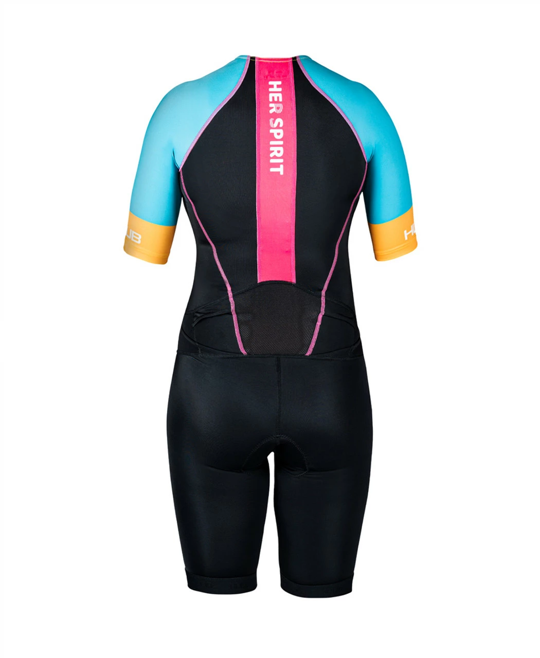 HUUB - Her Spirit Long Course Tri Suit - Women's - Black/Multi - 2023 2 HUUB - Her Spirit Long Course Tri Suit - Women's - Black/Multi - 2023 - Image 2