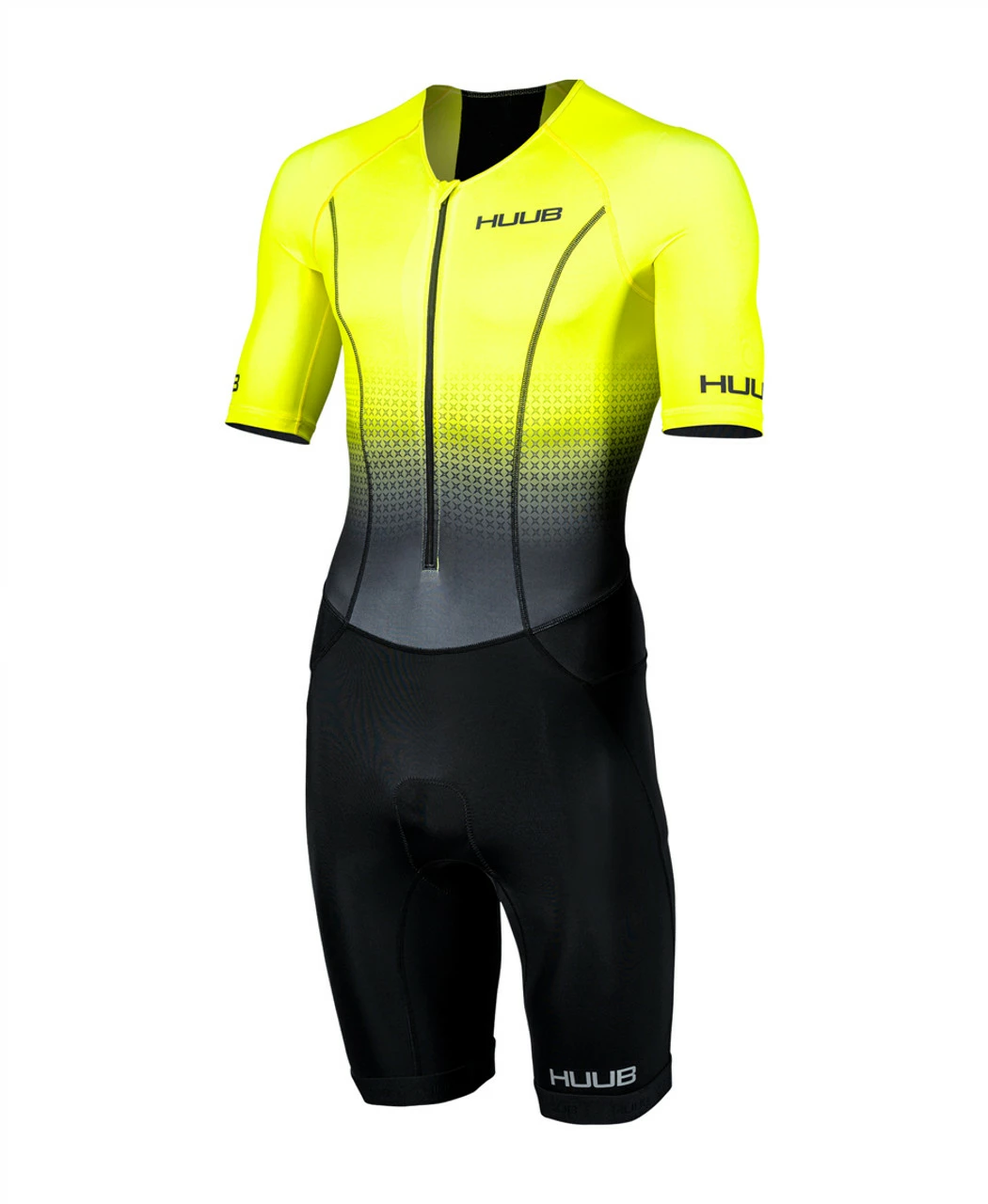 HUUB - Commit Long Course Tri Suit - Men's - Black/Fluo Yellow - 2023 3 HUUB - Commit Long Course Tri Suit - Men's - Black/Fluo Yellow - 2023 - Image 3