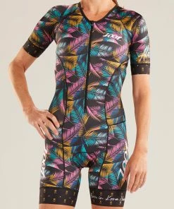 Zoot - LTD Tri Aero Short Sleeve Race Suit - Ali'i - Women's -ZONE3 shop 1WLTDALIITriSSAeroSuitFront 3 87789.1567069243