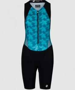 Assos - TRIATOR Women's Sleeveless Speedsuit - Adamant Blue - 2023