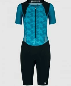 Assos - TRIATOR Women's Short-Sleeved Speedsuit - Adamant Blue - 2023