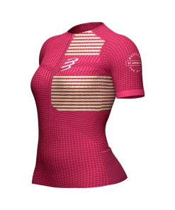 Compressport - Tri Postural Short Sleeve Top - Women's - Jazzy/Paradise Green