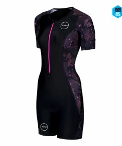 Zone 3 Zone3 - Women's Activate Plus Stealth Camo Full Print Short Sleeve Trisuit