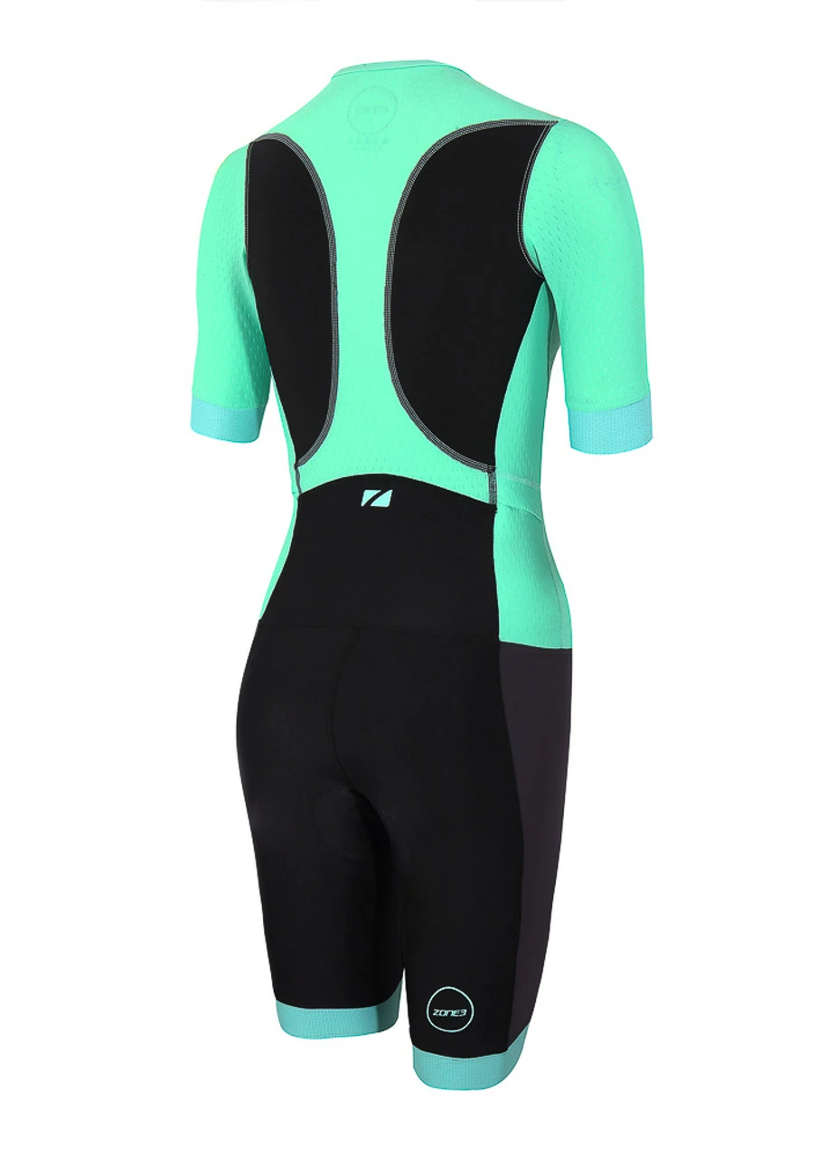Zone 3 Zone3 - 2023 - Aquaflo Plus Short Sleeve Trisuit - Women's 2 Zone 3 Zone3 - 2023 - Aquaflo Plus Short Sleeve Trisuit - Women's - Image 2