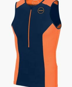 Zone 3 Zone3 - 2023 - Aquaflo Plus Tri Top - Men's 7 Zone 3 Zone3 - 2023 - Aquaflo Plus Tri Top - Men's -ZONE3 shop Aquaflo Top Mens Orange Front 01 18264.1662374959