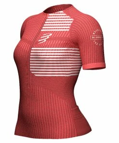Compressport - Women's Tri Postural Short-Sleeve Top - Coral