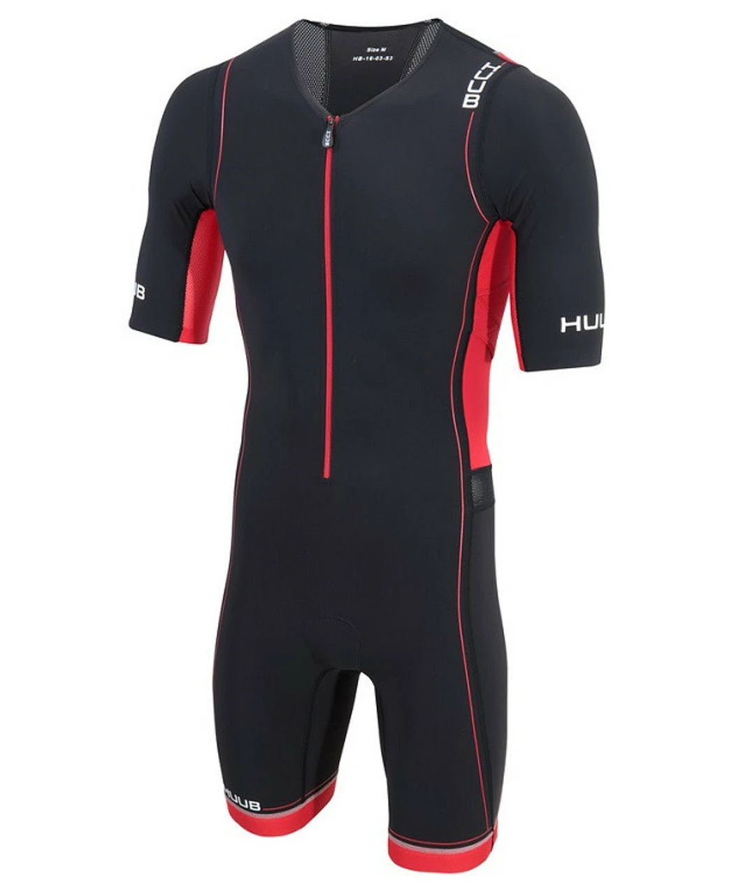 HUUB - Men's Core Sleeved Long Course Trisuit - Black/Red - * 1 HUUB - Men's Core Sleeved Long Course Trisuit - Black/Red - *