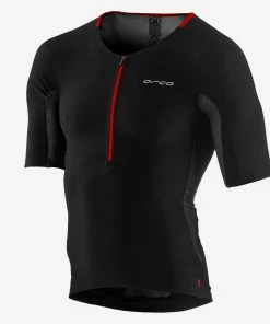 Orca - 226 Perform Short Sleeve Tri Top - Men's - Black Orange