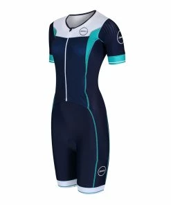 Zone 3 Zone3 -Lava Long Distance Full Zip Short Sleeve Trisuit - Women's