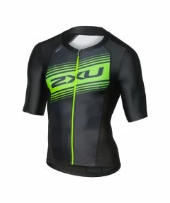 2XU - Compression Sleeved Tri Top - Men's - 17 2XU - Compression Sleeved Tri Top - Men's - -ZONE3 shop MT4840a BLK GLG 00 04456.1643986085