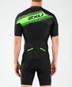 2XU - Compression Sleeved Tri Top - Men's - 20 2XU - Compression Sleeved Tri Top - Men's - -ZONE3 shop MT4840a BLK GLG 02 81523.1643986085
