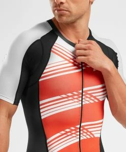 2XU - Compression Full Zip Sleeved Trisuit - Men's 25 2XU - Compression Full Zip Sleeved Trisuit - Men's -ZONE3 shop MT5516d BLK WFL 04 85600.1660312620