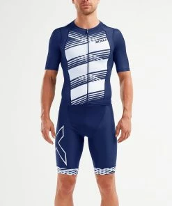 2XU - Compression Sleeved Top - Men's 36 2XU - Compression Sleeved Top - Men's -ZONE3 shop MT5518a NVY NWL 00 92247.1664195202