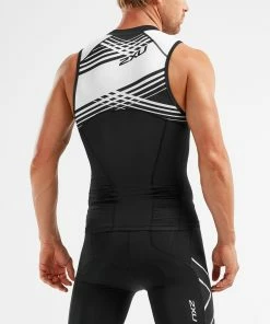 2XU - Compression Tri Singlet - Men's - * -ZONE3 shop MT5519a BLK BWL 01 56464.1654873980
