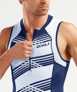 2XU - Compression Tri Singlet - Men's - * -ZONE3 shop MT5519a NVY NWL 04 87447.1654873980