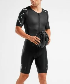 2XU - Perform Full Zip Sleeved Trisuit - Men's -ZONE3 shop MT5525d BLK BLK 00 01101.1648461682