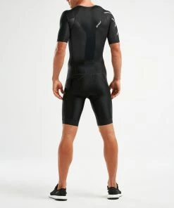2XU - Perform Full Zip Sleeved Trisuit - Men's -ZONE3 shop MT5525d BLK BLK 01 32462.1648461682