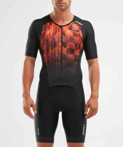 2XU - Perform Men's Full Zip Sleeved Trisuit -ZONE3 shop MT5525d BLK FOM 05 squashed 10515.1658223421