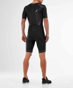 2XU - Perform Men's Full Zip Sleeved Trisuit -ZONE3 shop MT5525d BLK SDW 01 squashed 32678.1658223421