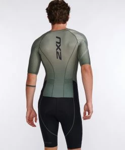 2XU - Aero Sleeved Trisuit - Men's - Alpine/Periscope -ZONE3 shop MT6426d ALP PER 08 74751.1645201933