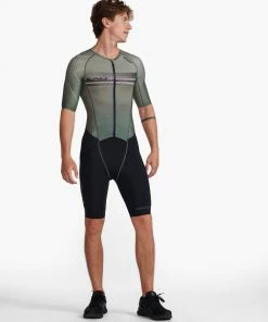 2XU - Aero Sleeved Trisuit - Men's - Alpine/Periscope -ZONE3 shop MT6426d ALP PER 19 31817.1645201933