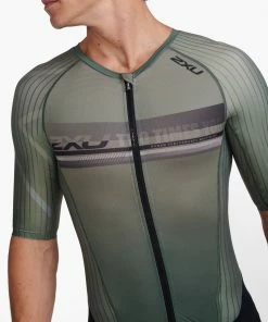 2XU - Aero Sleeved Trisuit - Men's - Alpine/Periscope -ZONE3 shop MT6426d ALP PER 23 52263.1645201933