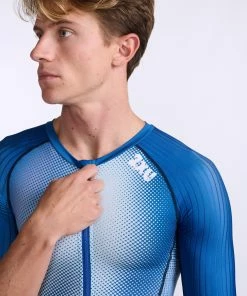 2XU - Aero Sleeved Trisuit - Men's - Midnight/White - 2023 26 2XU - Aero Sleeved Trisuit - Men's - Midnight/White - 2023 -ZONE3 shop MT6426d MDN WHT 20 14805.1666343328