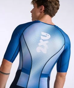 2XU - Aero Sleeved Trisuit - Men's - Midnight/White - 2023 27 2XU - Aero Sleeved Trisuit - Men's - Midnight/White - 2023 -ZONE3 shop MT6426d MDN WHT 21 53834.1666343334