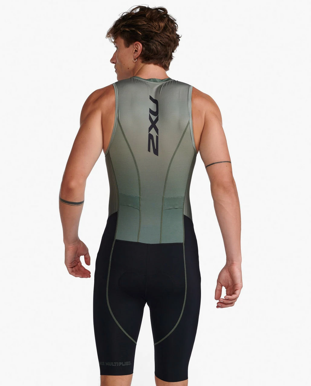 2XU - Aero Front Zip Trisuit - Men's - Alpine/Periscope - 2023 2 2XU - Aero Front Zip Trisuit - Men's - Alpine/Periscope - 2023 - Image 2