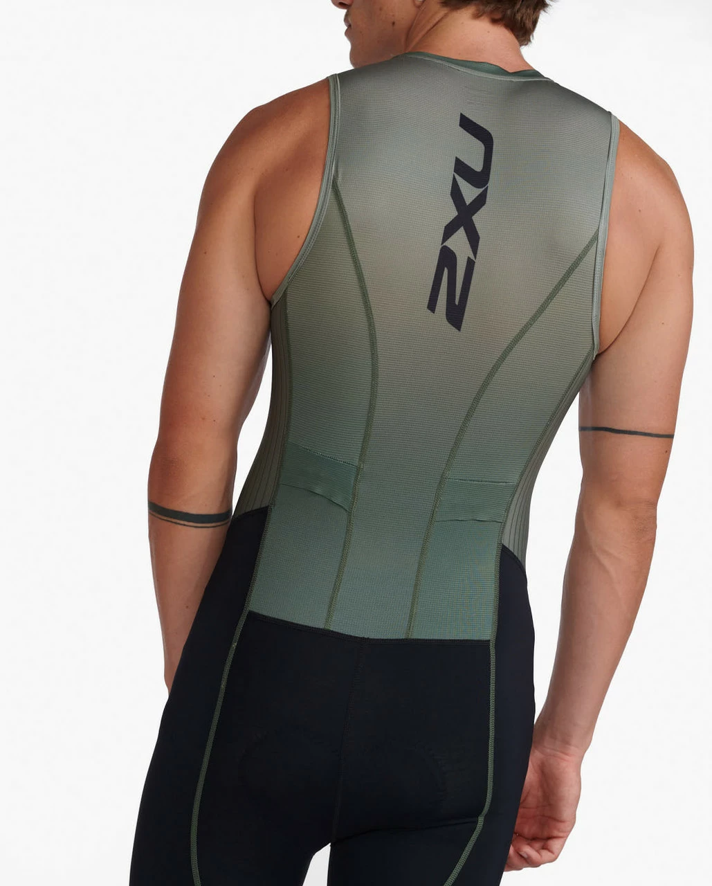 2XU - Aero Front Zip Trisuit - Men's - Alpine/Periscope - 2023 7 2XU - Aero Front Zip Trisuit - Men's - Alpine/Periscope - 2023 - Image 7