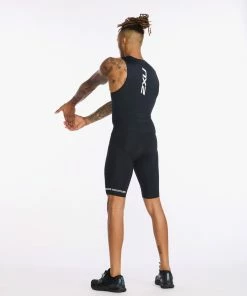 2XU - Aero Front Zip Trisuit - Men's - Black/White - 2023 28 2XU - Aero Front Zip Trisuit - Men's - Black/White - 2023 -ZONE3 shop MT6427d BLK WHT 06 35943.1666359682