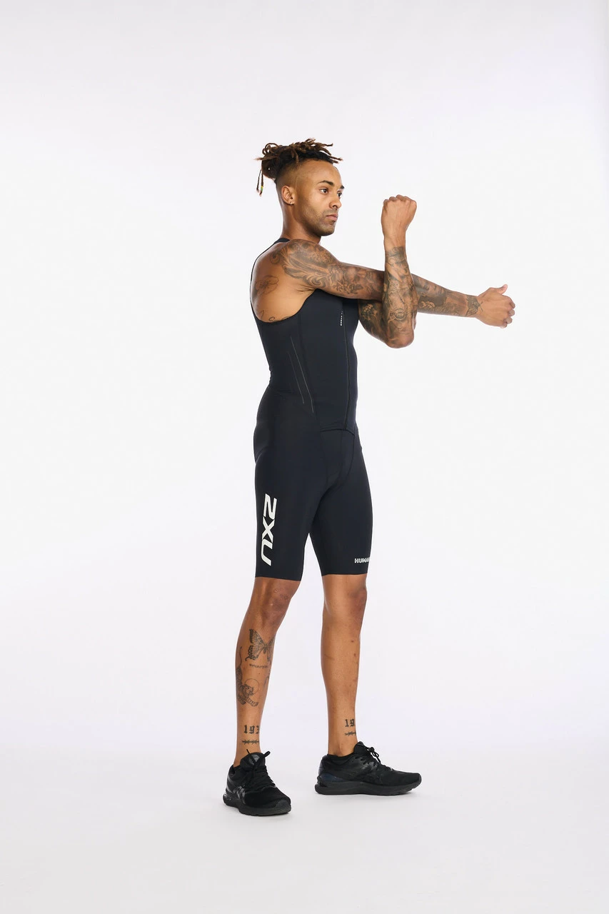 2XU - Aero Front Zip Trisuit - Men's - Black/White - 2023 15 2XU - Aero Front Zip Trisuit - Men's - Black/White - 2023 - Image 15