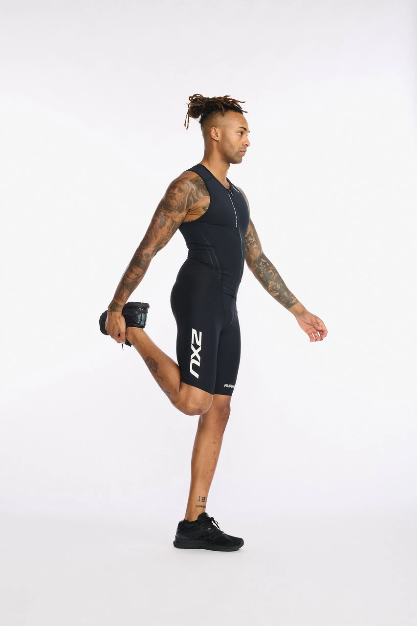 2XU - Aero Front Zip Trisuit - Men's - Black/White - 2023 16 2XU - Aero Front Zip Trisuit - Men's - Black/White - 2023 - Image 16