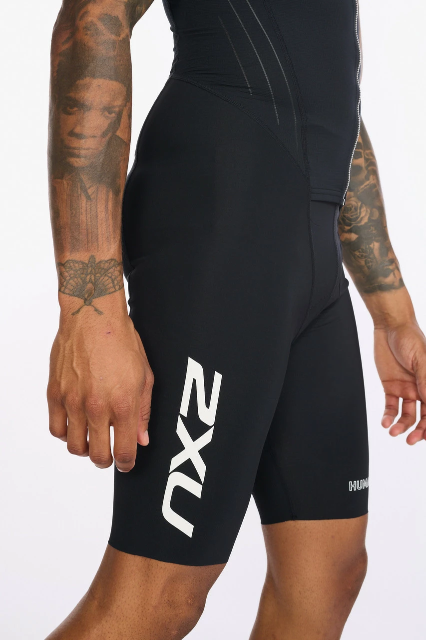 2XU - Aero Front Zip Trisuit - Men's - Black/White - 2023 20 2XU - Aero Front Zip Trisuit - Men's - Black/White - 2023 - Image 20