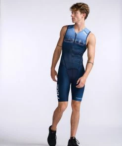 2XU - Aero Front Zip Trisuit - Men's - Midnight/Turmeric - 2023 12 2XU - Aero Front Zip Trisuit - Men's - Midnight/Turmeric - 2023 -ZONE3 shop MT6427d MDN TUR 16 10222.1651840835