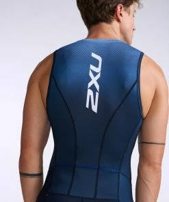 2XU - Aero Front Zip Trisuit - Men's - Midnight/Turmeric - 2023 17 2XU - Aero Front Zip Trisuit - Men's - Midnight/Turmeric - 2023 -ZONE3 shop MT6427d MDN TUR 23 60819.1651840835
