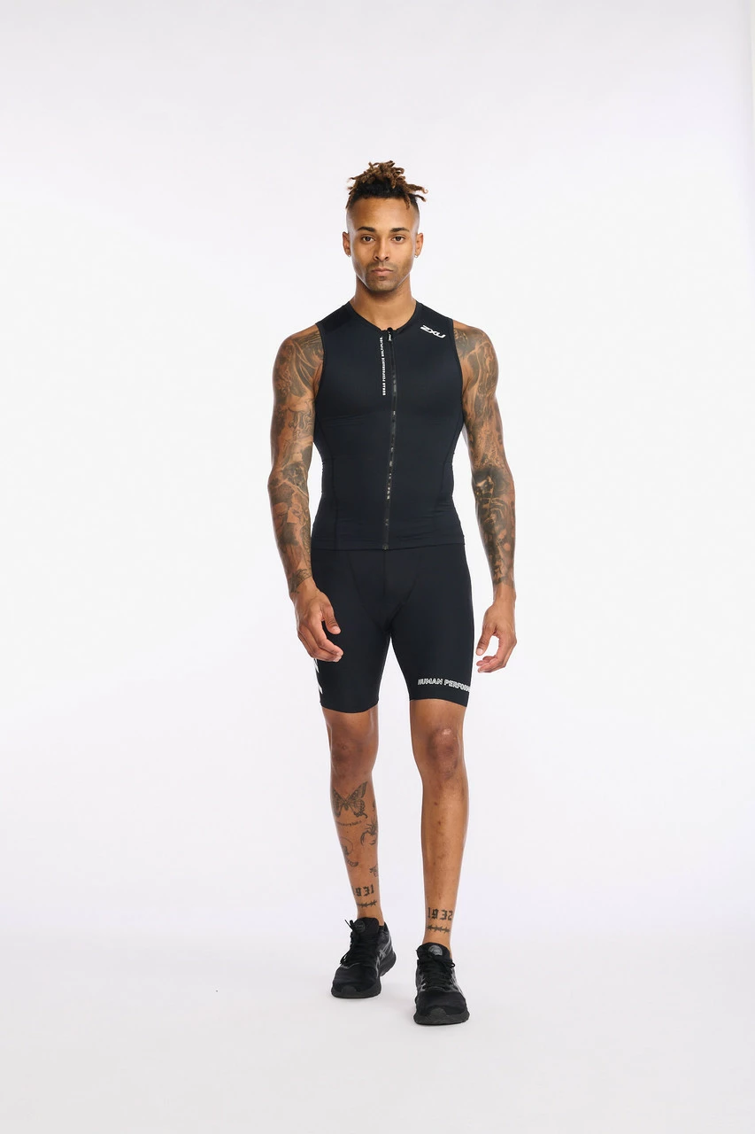 2XU - Aero Tri Singlet - Men's - Black/White - 2023 13 2XU - Aero Tri Singlet - Men's - Black/White - 2023 - Image 13