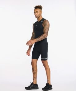 2XU - Aero Tri Singlet - Men's - Black/White - 2023 26 2XU - Aero Tri Singlet - Men's - Black/White - 2023 -ZONE3 shop MT6428a BLK WHT 04 20182.1658399022