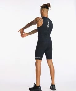 2XU - Aero Tri Singlet - Men's - Black/White - 2023 27 2XU - Aero Tri Singlet - Men's - Black/White - 2023 -ZONE3 shop MT6428a BLK WHT 08 09554.1658399022