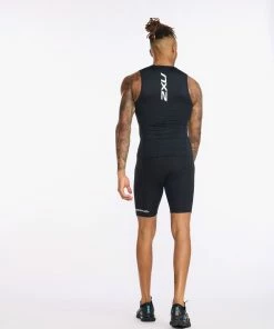 2XU - Aero Tri Singlet - Men's - Black/White - 2023 28 2XU - Aero Tri Singlet - Men's - Black/White - 2023 -ZONE3 shop MT6428a BLK WHT 10 24884.1658399022