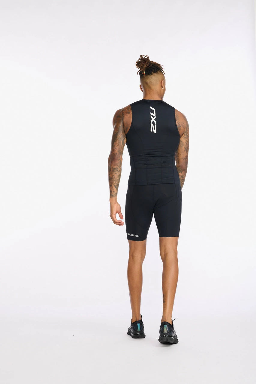 2XU - Aero Tri Singlet - Men's - Black/White - 2023 9 2XU - Aero Tri Singlet - Men's - Black/White - 2023 - Image 9