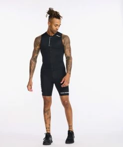 2XU - Aero Tri Singlet - Men's - Black/White - 2023 36 2XU - Aero Tri Singlet - Men's - Black/White - 2023 -ZONE3 shop MT6428a BLK WHT 14 92835.1658399022