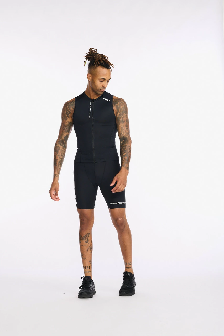 2XU - Aero Tri Singlet - Men's - Black/White - 2023 17 2XU - Aero Tri Singlet - Men's - Black/White - 2023 - Image 17