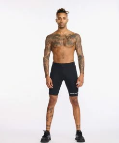 2XU - Aero 9 Inch Tri Short - Men's - Black/White - 2023