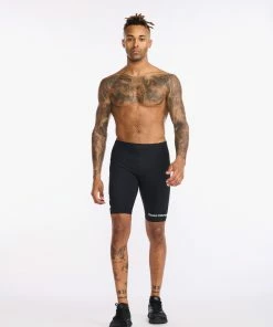 2XU - Aero 9 Inch Tri Short - Men's - Black/White - 2023 -ZONE3 shop MT6430b BLK WHT 02 25719.1652774111