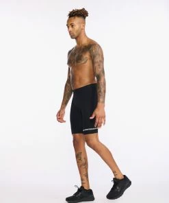 2XU - Aero 9 Inch Tri Short - Men's - Black/White - 2023 -ZONE3 shop MT6430b BLK WHT 04 46393.1652774111