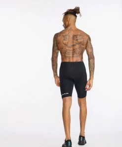 2XU - Aero 9 Inch Tri Short - Men's - Black/White - 2023 -ZONE3 shop MT6430b BLK WHT 08 30720.1652774111