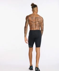 2XU - Aero 9 Inch Tri Short - Men's - Black/White - 2023 -ZONE3 shop MT6430b BLK WHT 09 56762.1652774111