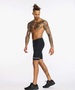 2XU - Aero 9 Inch Tri Short - Men's - Black/White - 2023 -ZONE3 shop MT6430b BLK WHT 15 78396.1652774111